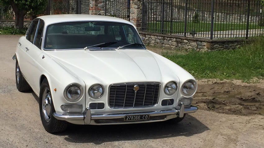 Vintage Jaguar rental with driver